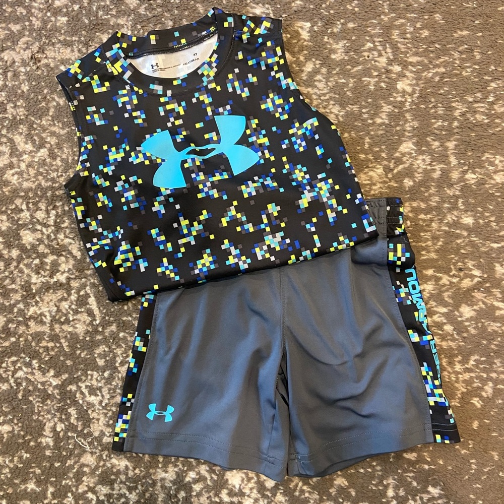 Under Armour - Boys 4T - muscle tank & shorts set